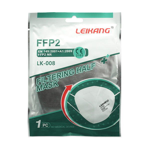 Leikang FFP2-Maske Atemschutzmaske weiss CE2163 EN 149:2001+A1:2009