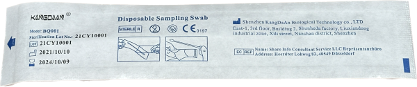 KangDaAn Disposable Swabs inkl. Bruchkante Steril, CE0197