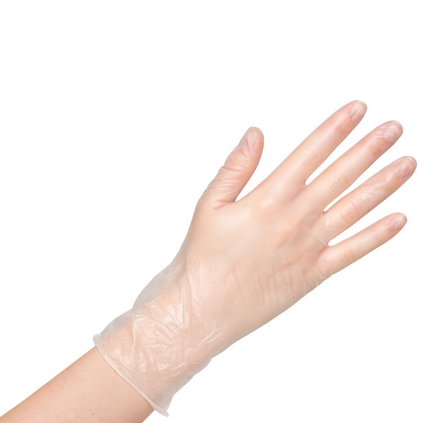 Vinyl-Handschuhe efficent gepudert 100er Pack transparent