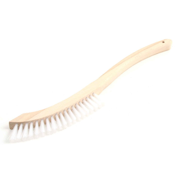 Eckenbürste mit gebogenem Holzkörper - 400 mm