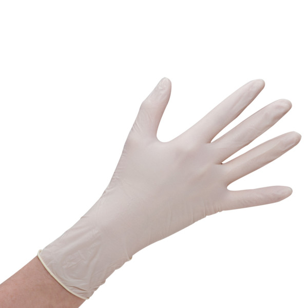 Latex-Handschuhe wiroMICROGRIP PF 100 Stück weiß