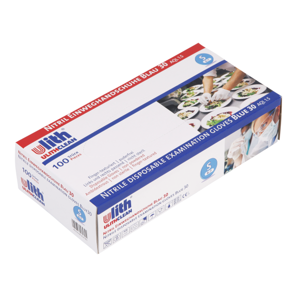 Ulith Nitril-Einweghandschuhe Typ 30 puderfrei 100 Stück blau