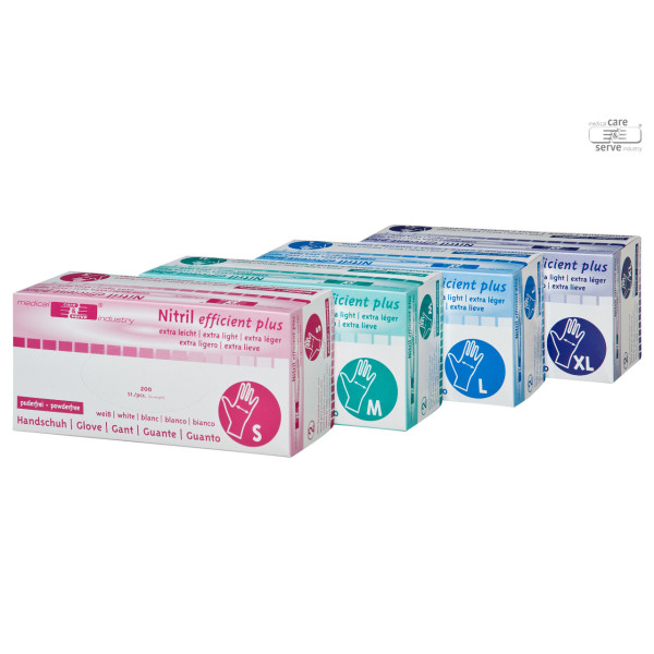 Nitril-Handschuhe efficient plus puderfrei EN 420:2003 - 200 St.