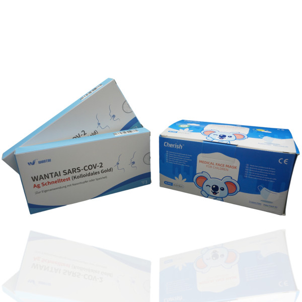 Kinder Safety Set I - inkl. Schnelltests und Cherish OP-Masken