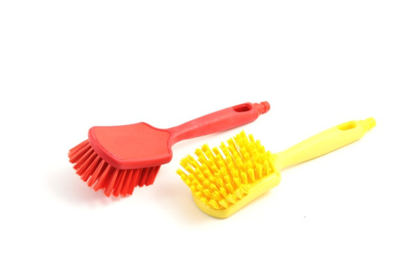Stielbürste mit Wasserdurchlauf mittelhart