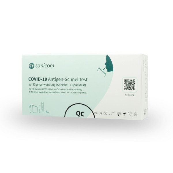 MR Sanicom Covid-19 Antigen Laien-Spucktest 5er Packung