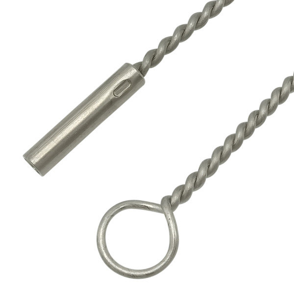 Stiel aus Edelstahl mit M6-Gewinde