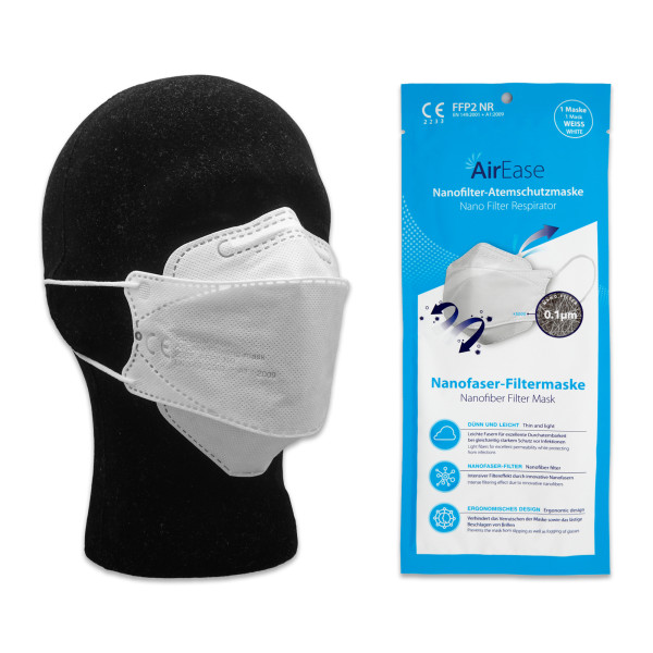 Air Ease FFP2-Maske mit Nanofilter CE2233 - 1 Stück