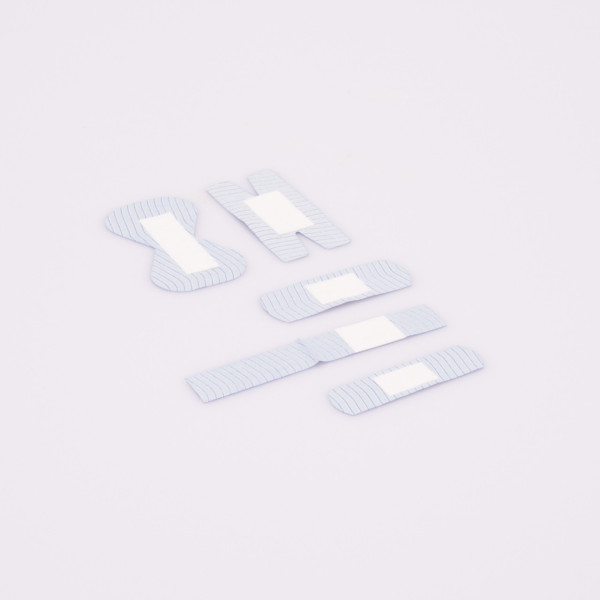 Weroplast PowerDetect Pflasterset aus Textil detektierbar Mini Mix, 8 teilig