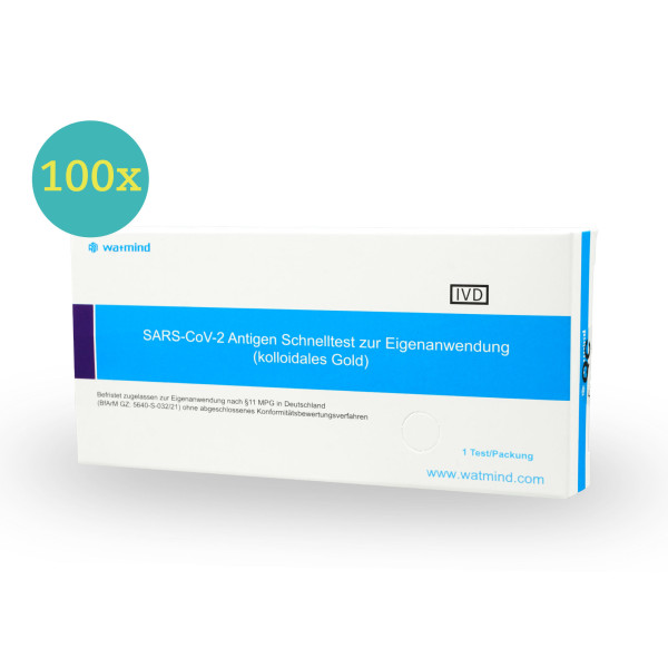 WATMIND BIOTECH Corona/Covid-19 Laien-Lolli-Schnelltest - 100 Stück