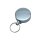 Sicherheitsclip aus Edelstahl mit Federzug und Stahlseil 120cm - Premium