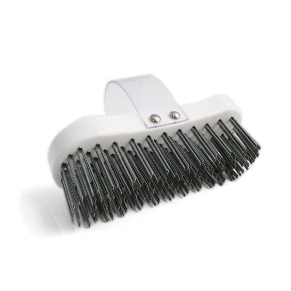 Hackstockbürste mit verzinktem Flachstahldraht und Handschlaufe