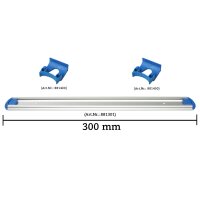 Wandschienen System 300 mm konfigurierbar - 2 Halterungen...