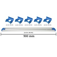Wandschienen System 900 mm konfigurierbar - 5 Halterungen...