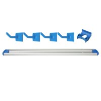 Wandschienen System 900 mm konfigurierbar - 4 Haken, 1...