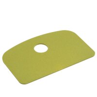 Schaber Schlesinger klein - mit Loch detektierbar - gelb