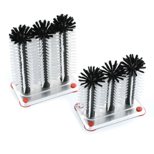 Gläserspülgarnitur 3-teilig mit PA Besatz