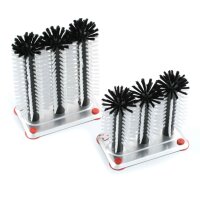 Gläserspülgarnitur 3-teilig mit PA Besatz