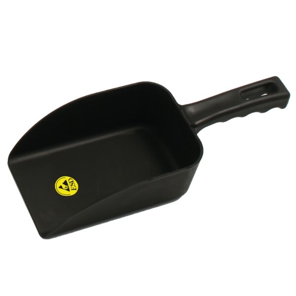 ESD-Handschaufel in schwarz 110 x 150 x 265 mm