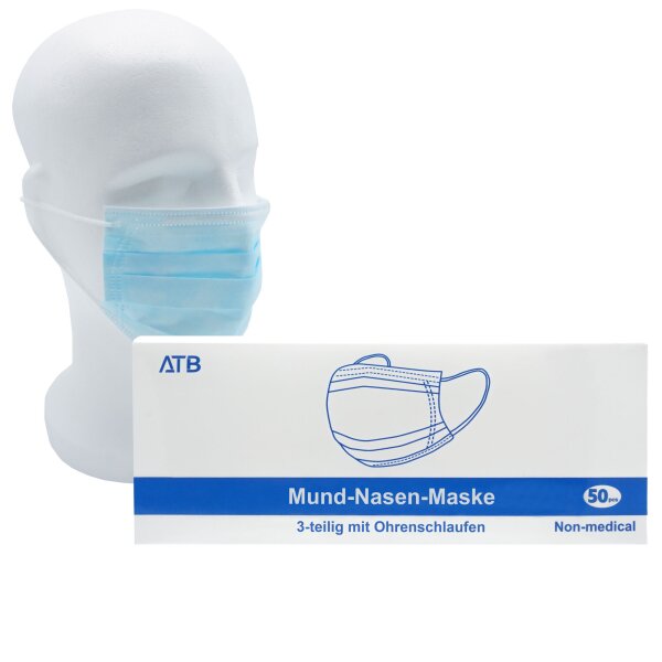 Community-Einwegmaske Typ: "OP-Maske" 3-lagig im 50er Pack
