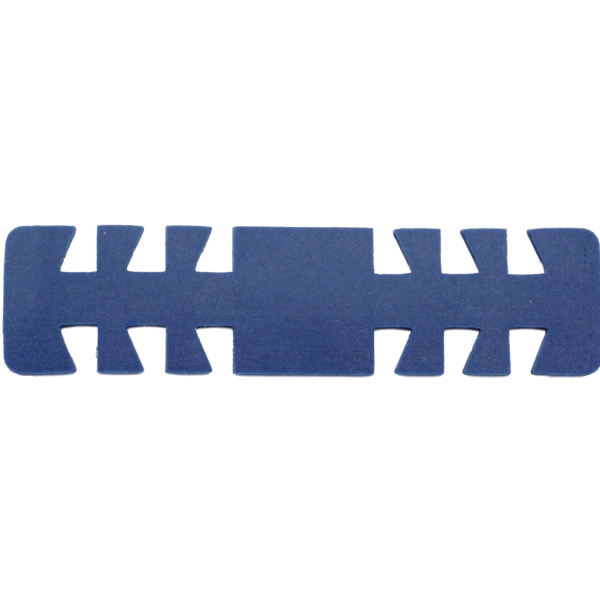 Detektierbare Maskenhalter aus Silikon 10er Pack 100 x 26 x 1,5 mm Blau