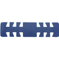 Detektierbare Maskenhalter aus Silikon 10er Pack 100 x 26 x 1,5 mm Blau