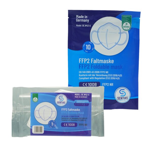 SENTIAS FFP2-Maske "Made in Germany" EN149:2001+A1:2009 FFP2 NR - CE 1008