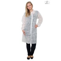 Vlies-Mantel efficient mit Druckknöpfe - 5 Stück