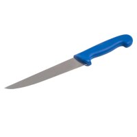 Ausbeinmesser detektierbar mit 18 cm Edelstahlklinge blau