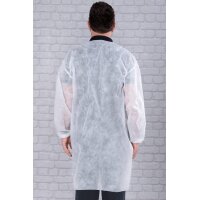 Besucherkittel PP Spunbond EN ISO 14126 zum Binden (40gr...