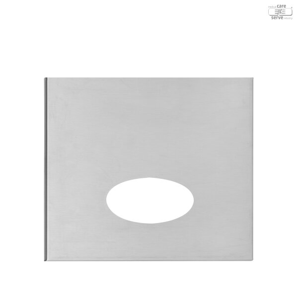 PE-Handschuh-Wandhalter aus Edelstahl - Öffnung mittig