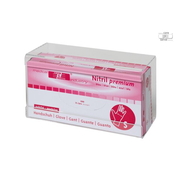 Nitrilhandschuh-Wandhalter aus Acryl groß