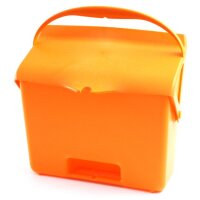 Kehrschaufel mit Griff orange