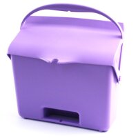 Kehrschaufel mit Griff violett