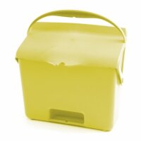 Kehrschaufel mit Griff gelb