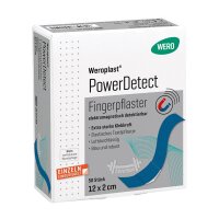 Weroplast PowerDetect Fingerpflaster aus Textil detektierbar - 50 Stück 12 x 2 cm