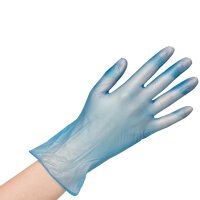 Vinyl-Handschuhe efficient puderfrei 100er Pack S blau
