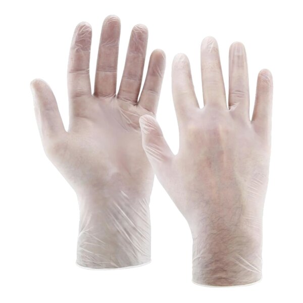 Ulith Vinyl-Einweghandschuhe Typ 50 puderfrei 100 Stück transparent M