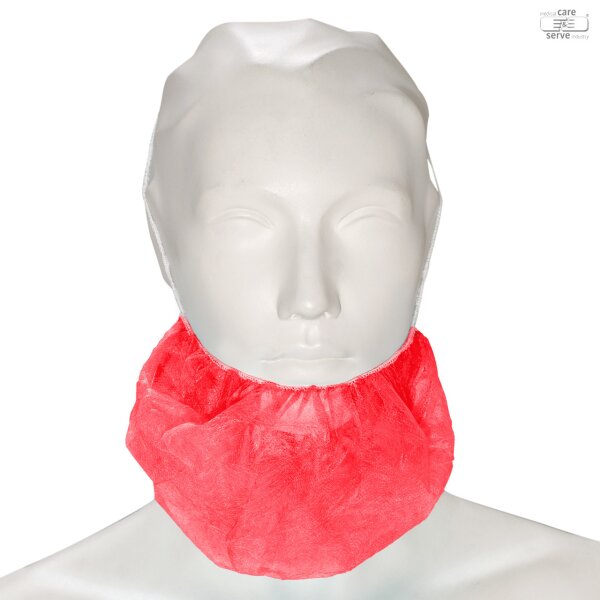 Vlies-Bartschutz effizient 100 Stück 40 x 25 cm rot