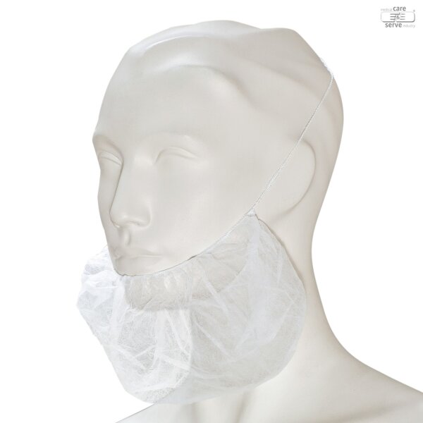 Vlies-Bartschutz effizient 100 Stück 50 x 30 cm weiß