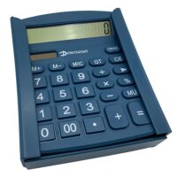 Detektierbarer Halter inkl. Magnetmontage für Desktop Taschenrechner - blau