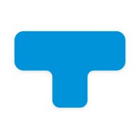 Bodenmarkierung T-Stück blau