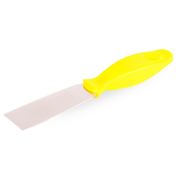 Edelstahl-Spachtel harte Klinge 40 mm gelb