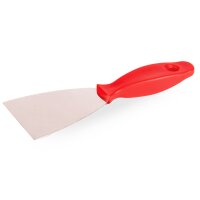 Edelstahl-Spachtel harte Klinge 80 mm rot
