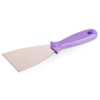 Edelstahl-Spachtel harte Klinge 80 mm violett