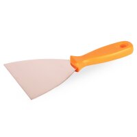 Edelstahl-Spachtel harte Klinge 120 mm orange