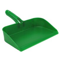 Kehrschaufel mit Handfegerhalterung grün