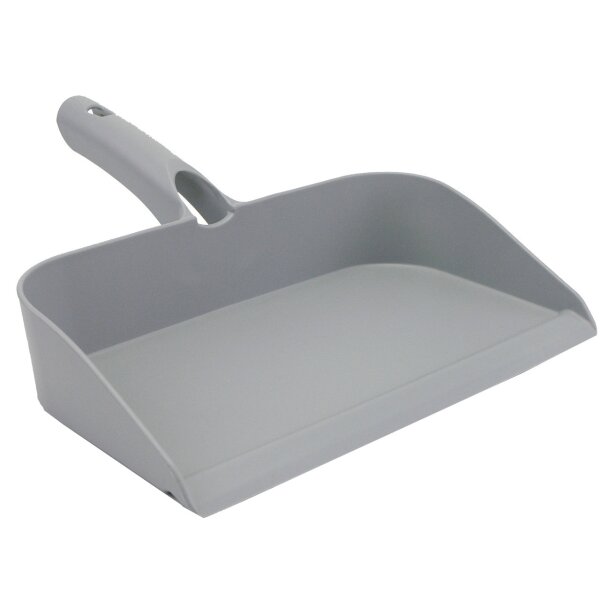 Kehrschaufel mit Handfegerhalterung grau