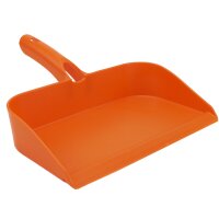 Kehrschaufel mit Handfegerhalterung orange