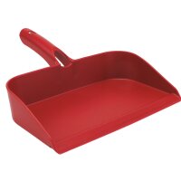 Kehrschaufel mit Handfegerhalterung rot
